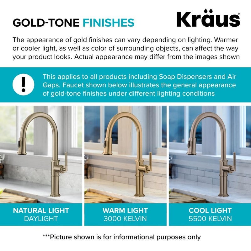KRAUS Urbix 100% Lead-Free Kitchen Water Filter Faucet in Brushed Gold, FF-101BG - Image 5